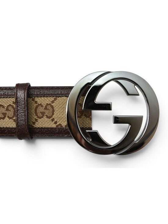 Gucci Belt GG Buckle Brown Beige 85 main image 6